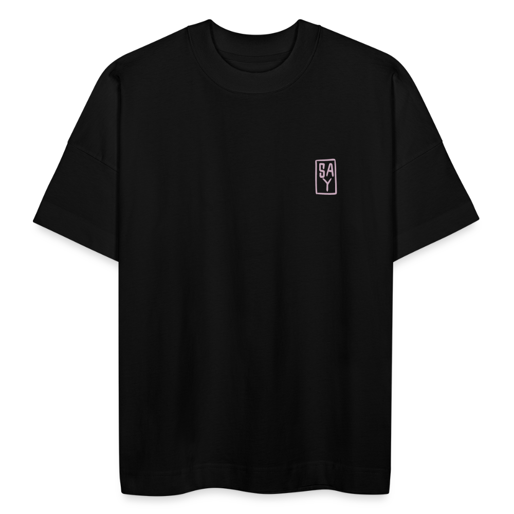 T-shirt bio SAY oversize - noir