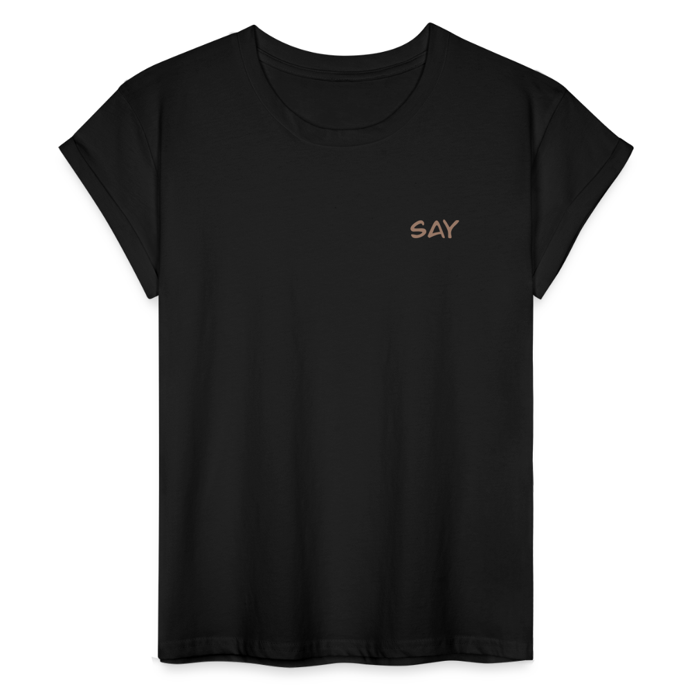 T-shirt oversize Femme - noir